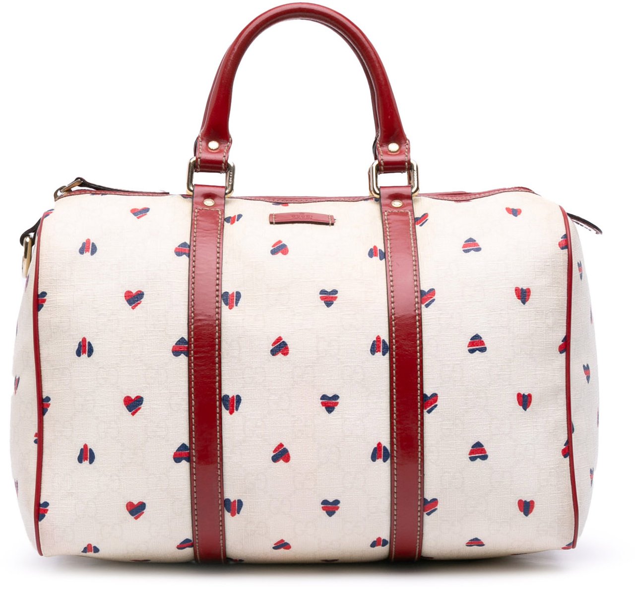 Gucci Medium GG Supreme Hearts Joy Boston Wit