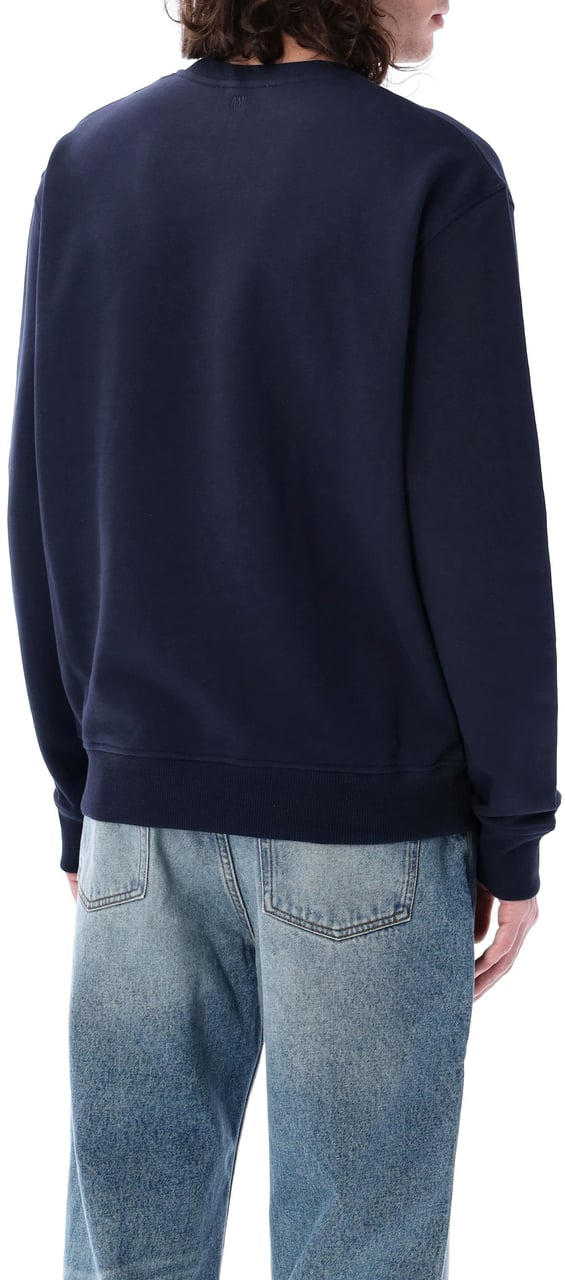 AMI Paris Red Adc Crewneck Blu Blauw