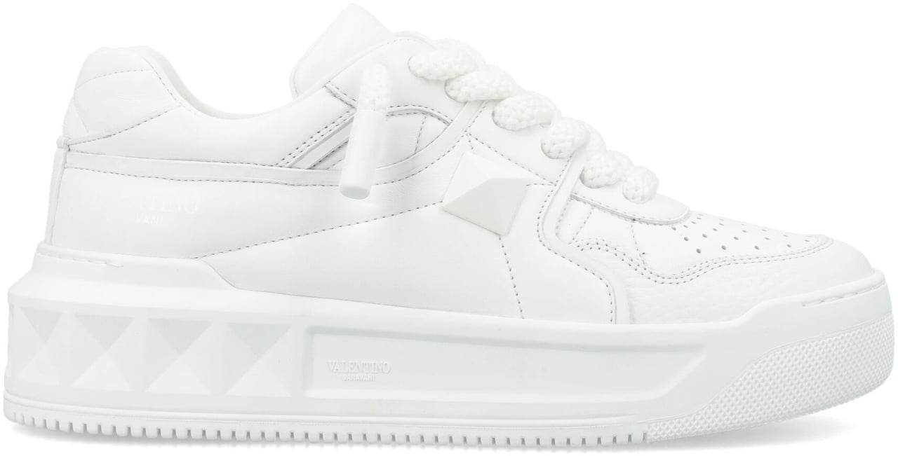 Valentino Garavani Sneaker | One Stud Xl | Nappa/Vitello St Bianco Wit