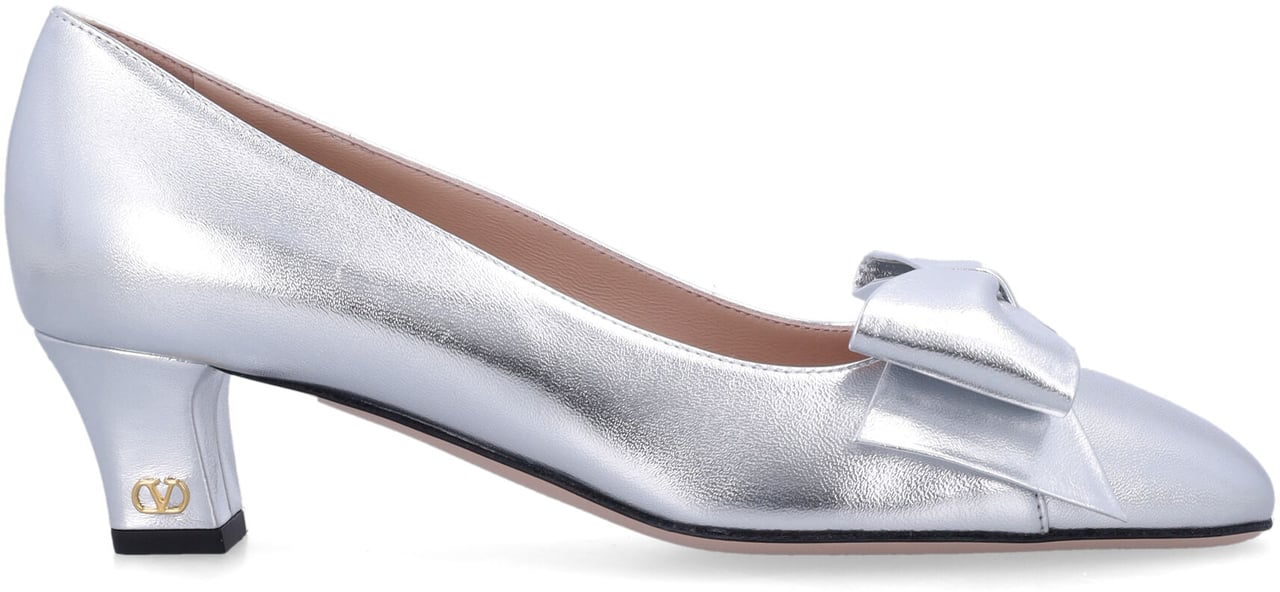 Valentino Garavani Bowow Pump T45 Argento Zilver