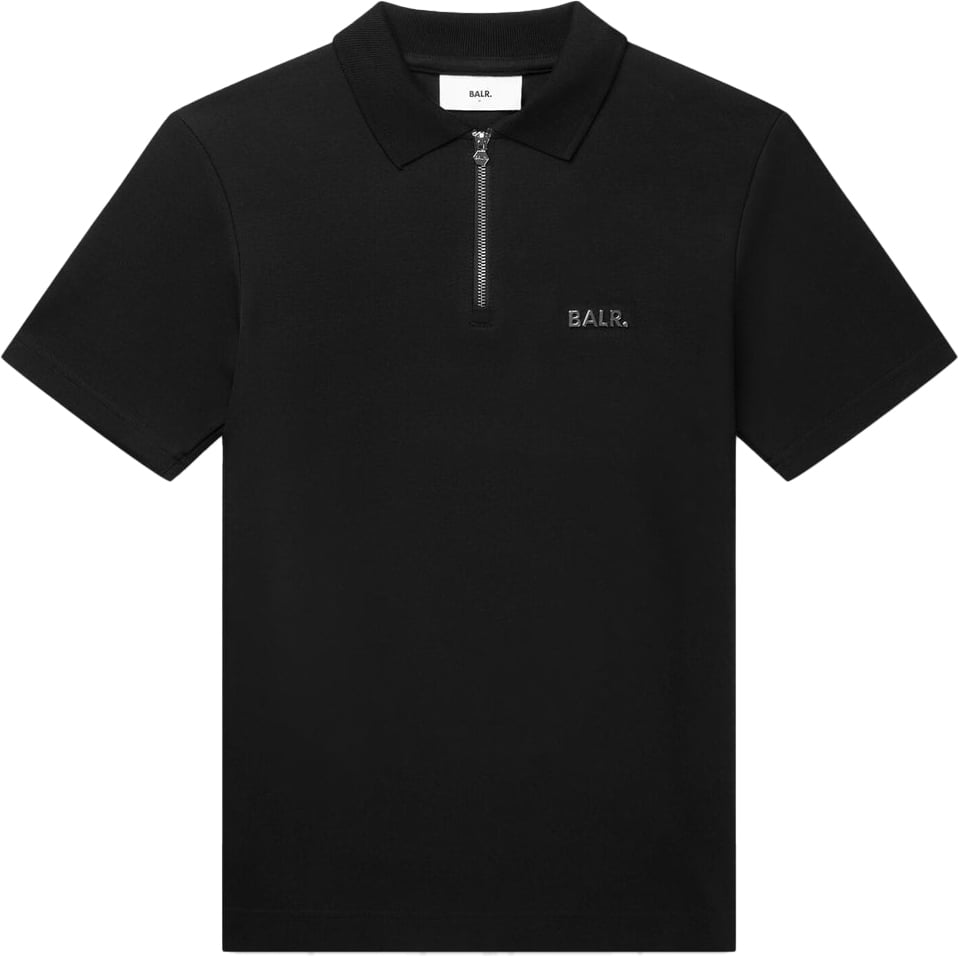 BALR Q Series Regular Fit Polo Black Zwart