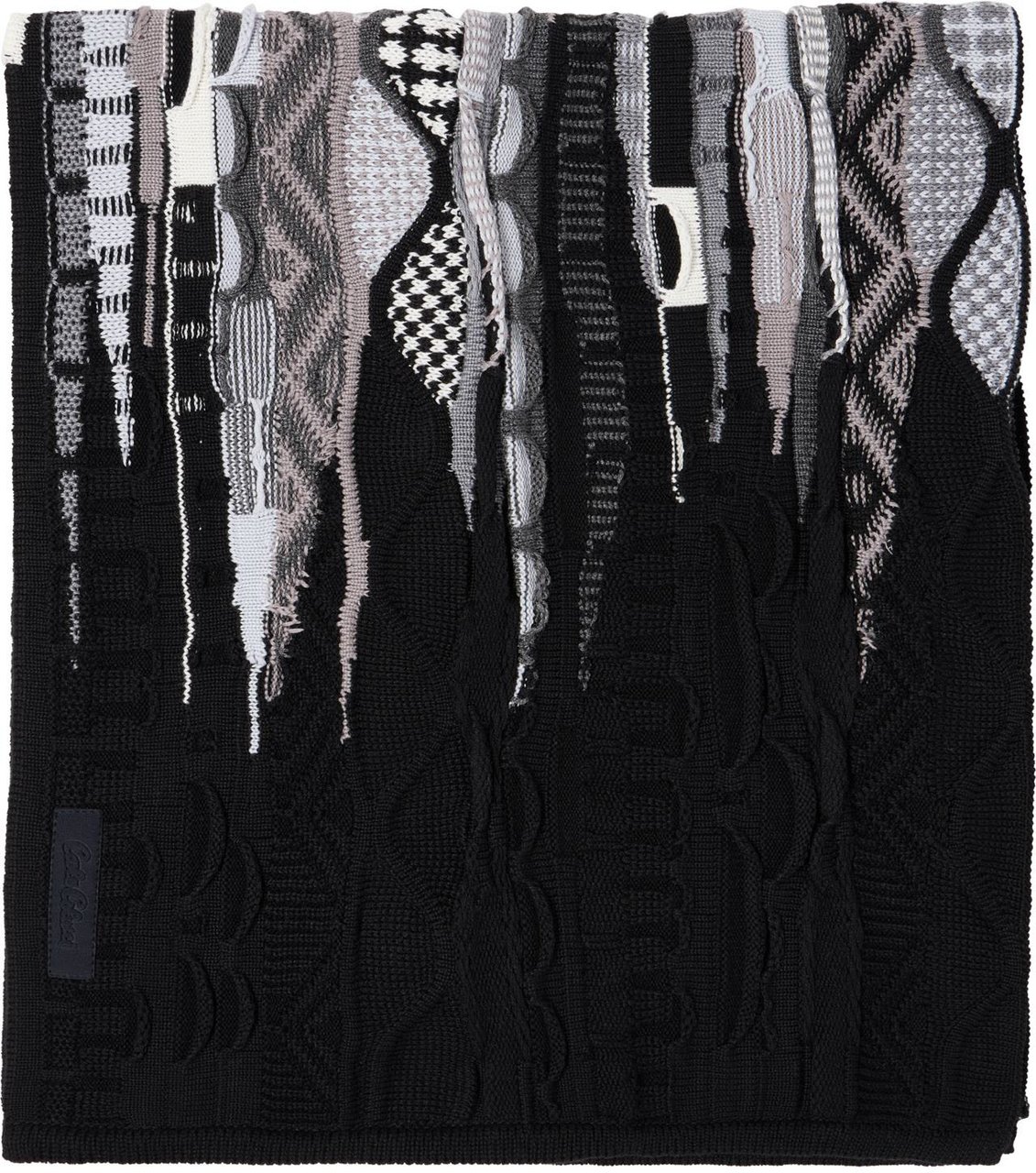 Carlo Colucci Knit Scarf Black Zwart