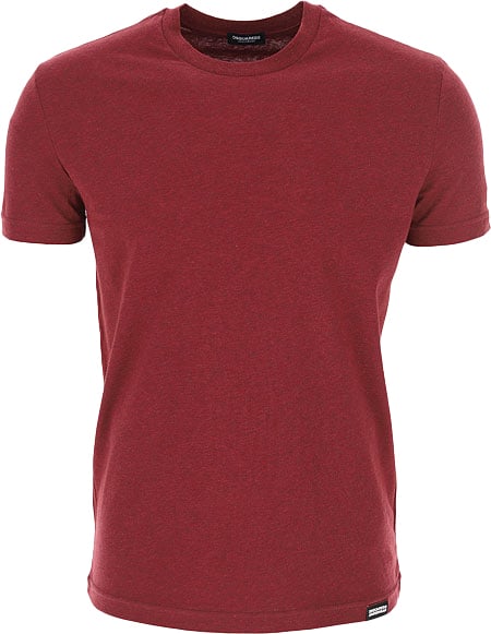Dsquared2 Basic Tee Bordeaux Rood