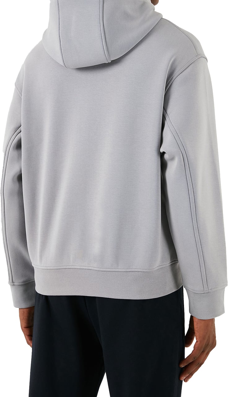 Emporio Armani Lyocell Blend Hood Grey Grijs