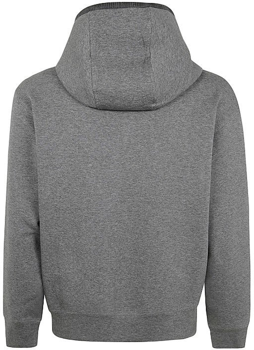 Emporio Armani Double Jersey Hood Verlour Grey Mel Grijs