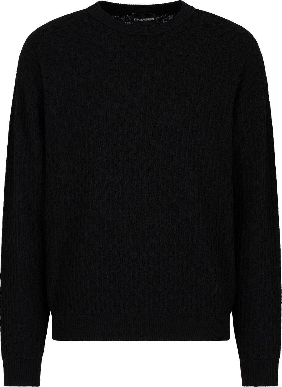 Emporio Armani Knit Structure Black Zwart