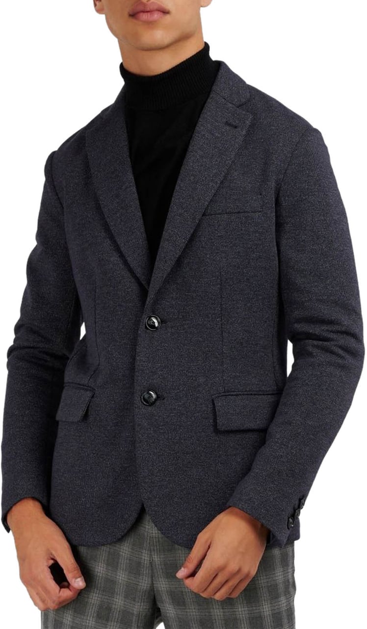 Emporio Armani Blauw Colbert Blauw