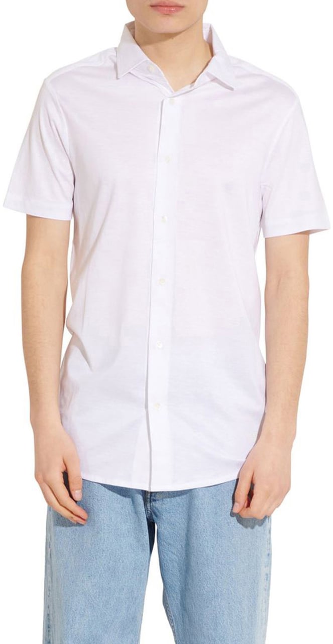Emporio Armani Doorknoop Polo Wit Wit