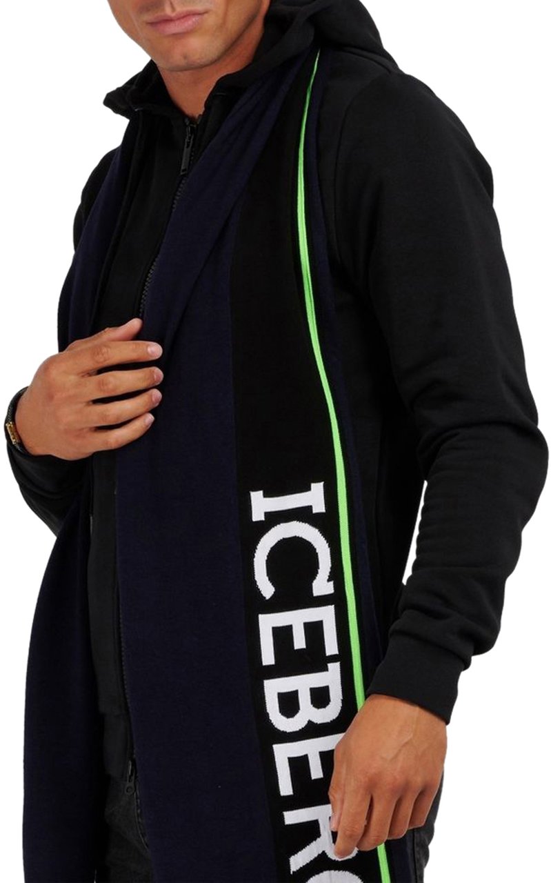 Iceberg Blauwe Sjaal Blauw