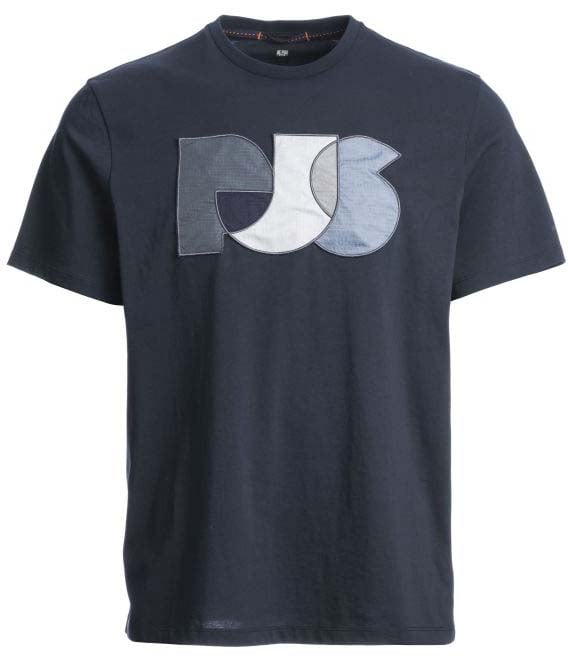 Parajumpers Leland Tee Man Blue Navy Blauw