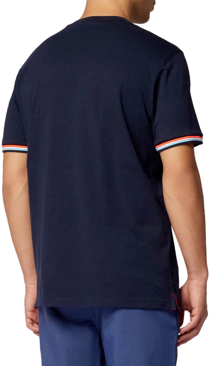Sundek Finn Crew Neck Pocket Navy Blauw