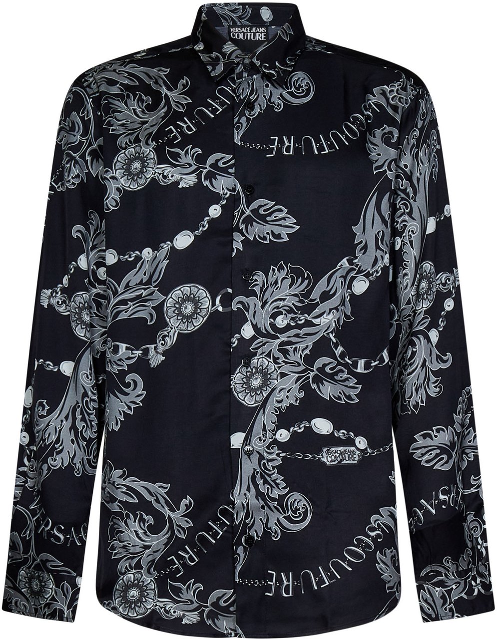 Versace Jeans Couture Chain Couture Black Shirt Zwart