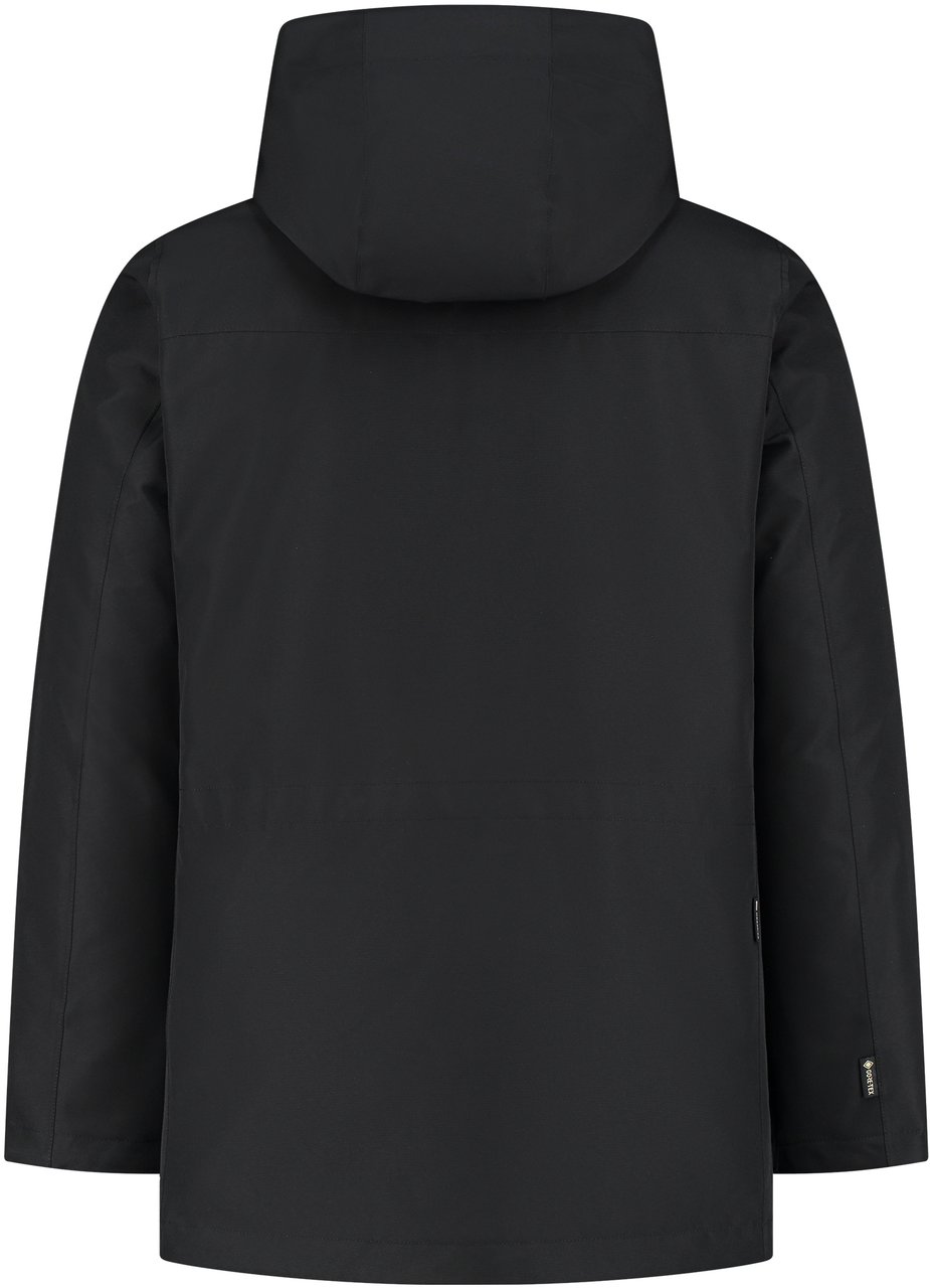 Woolrich Mountain Gtx Parka Off Black Zwart