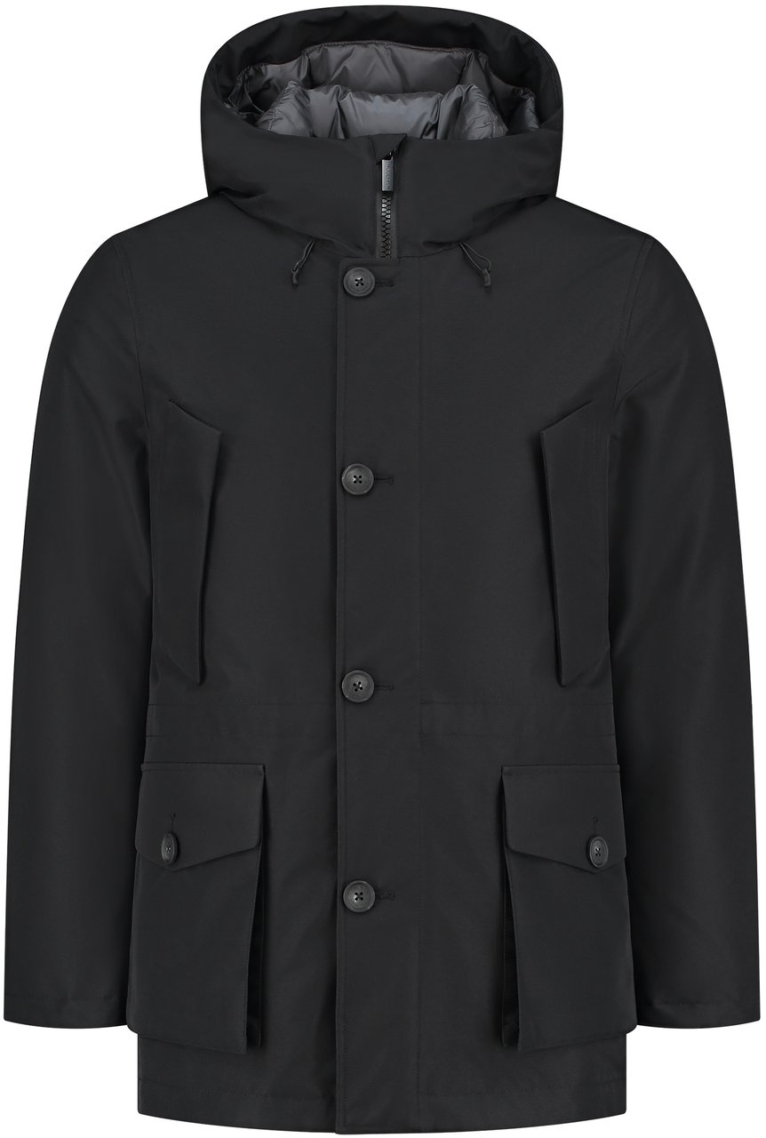 Woolrich Mountain Gtx Parka Off Black Zwart