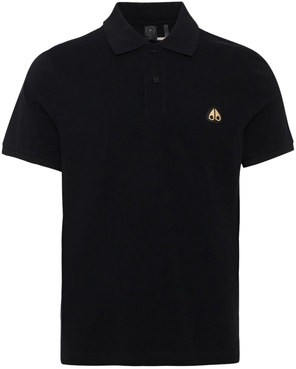 Moose Knuckles Everett Gold Polo Black Zwart