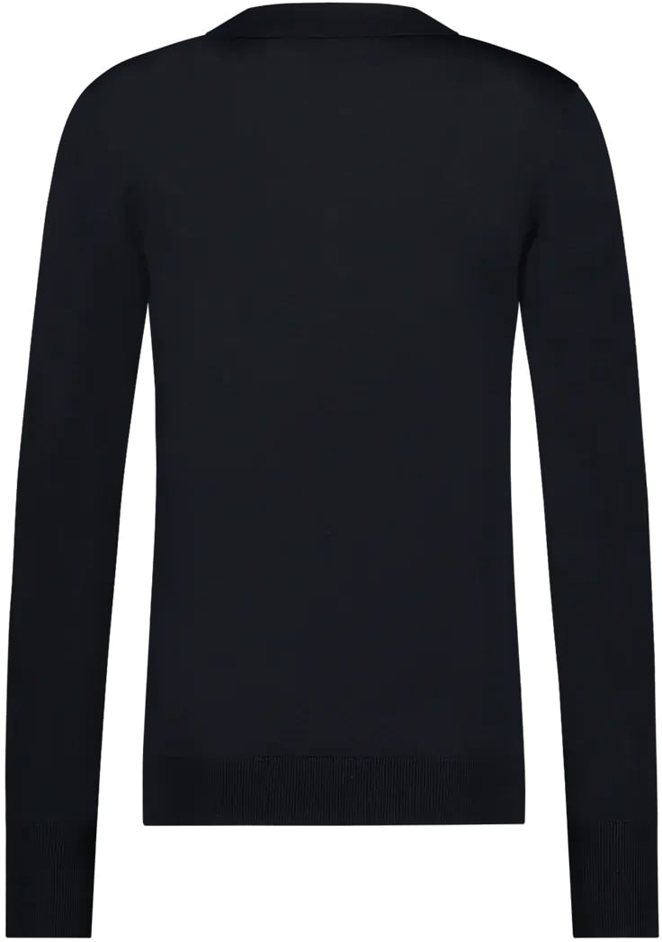 Aeden Nolano Polo Longsleeve Navy Blauw