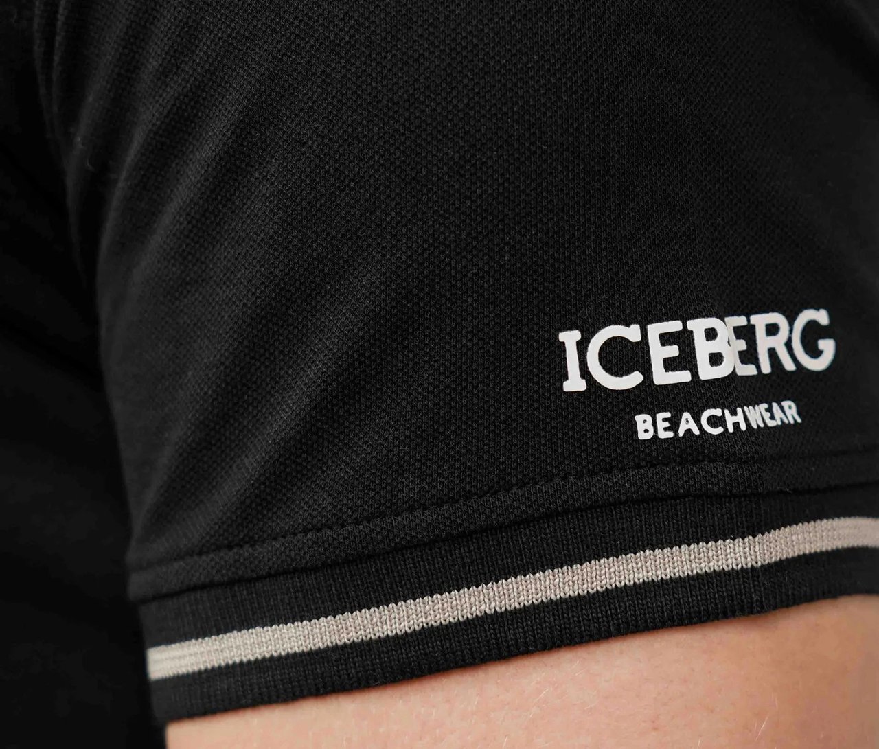 Iceberg Black Polo Zwart