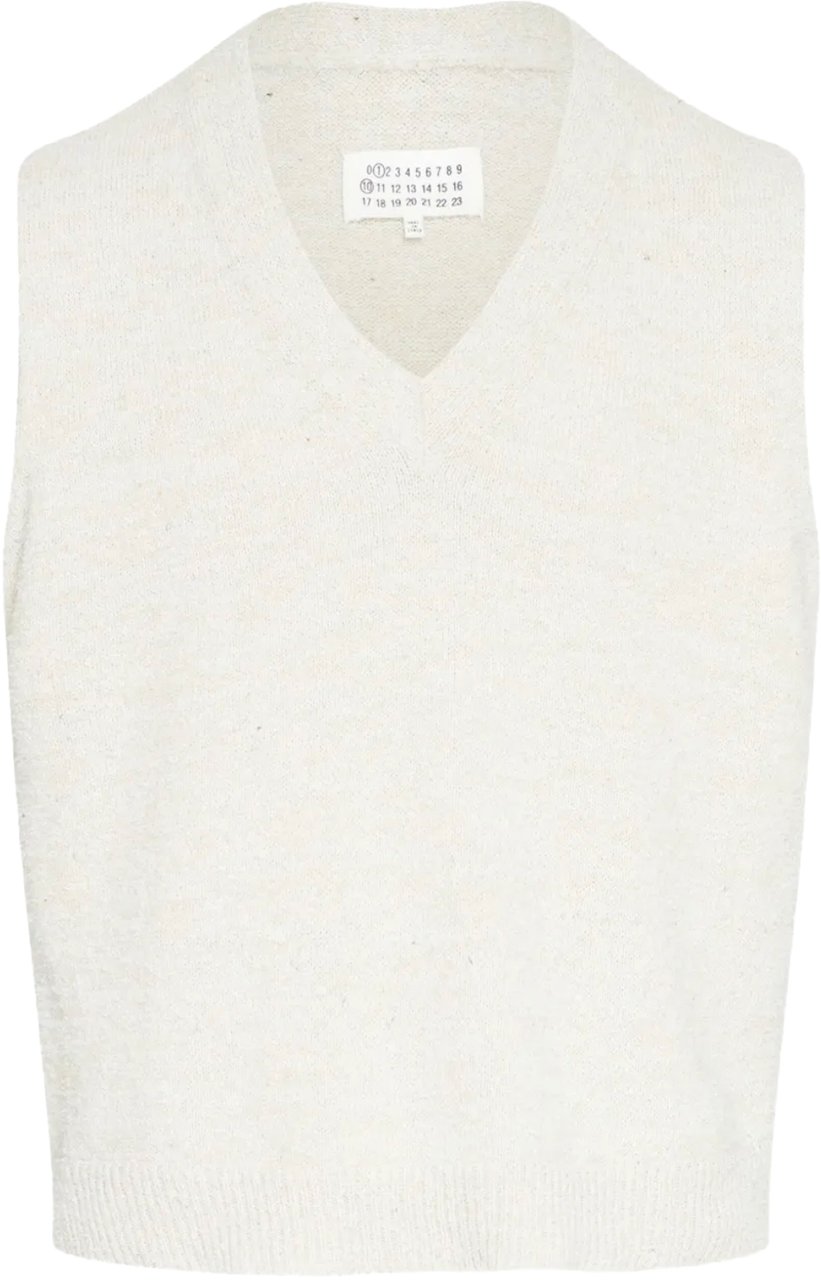 Maison Margiela Gilet Ice Blue/beige Beige