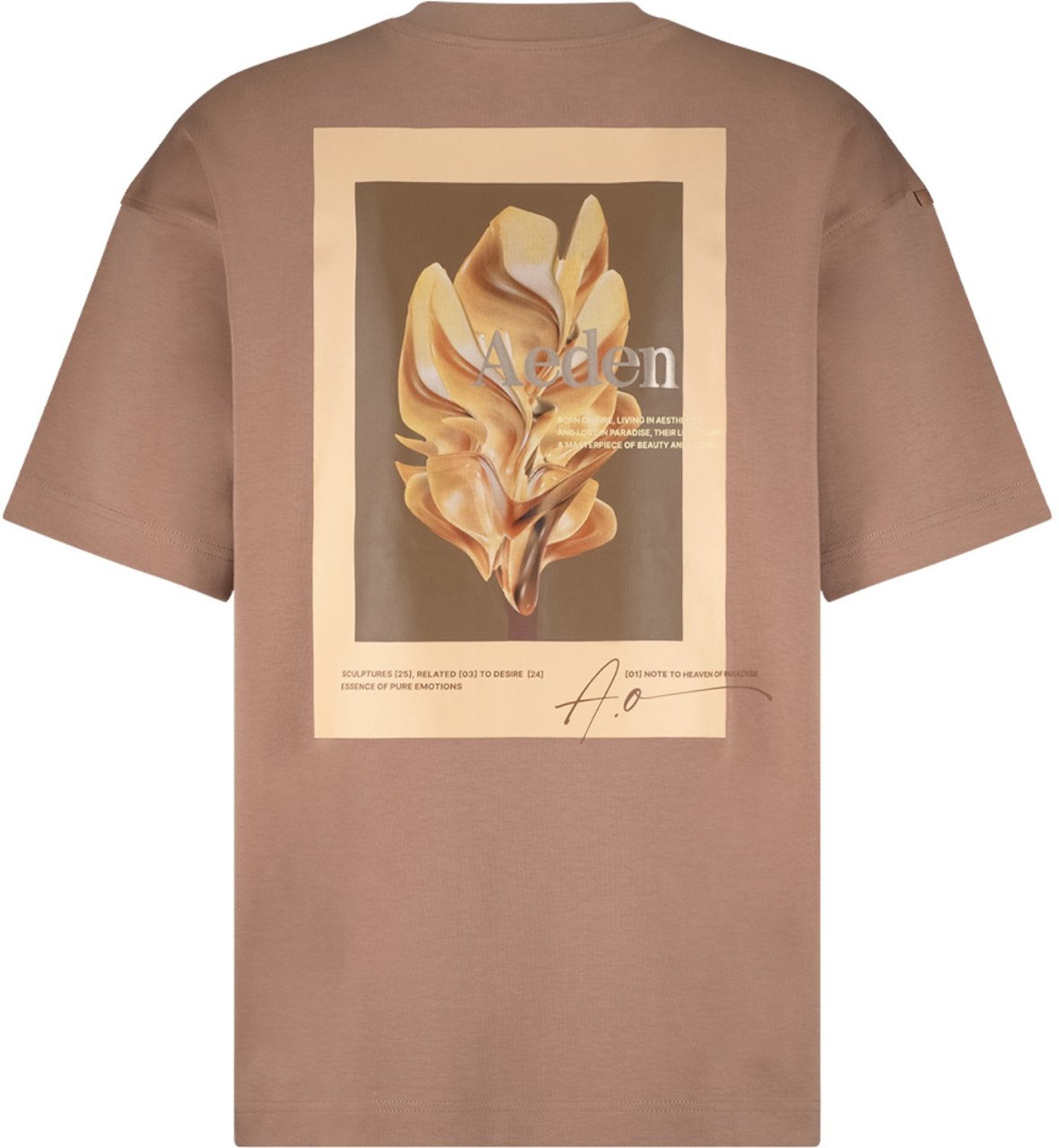 Aeden Heren T-Shirt Bruin