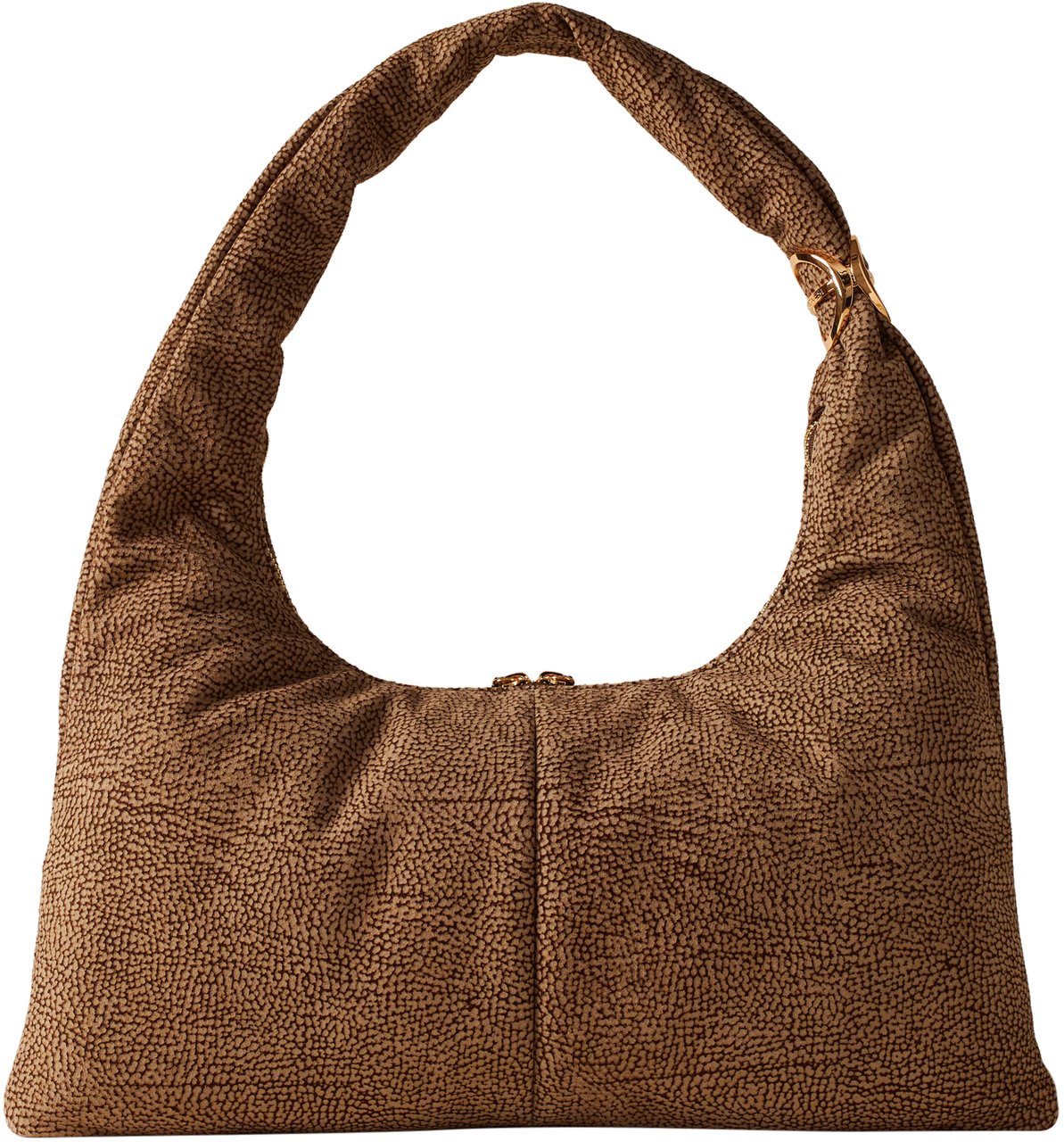 Borbonese TWINNIE LARGE HOBO BAG Bruin
