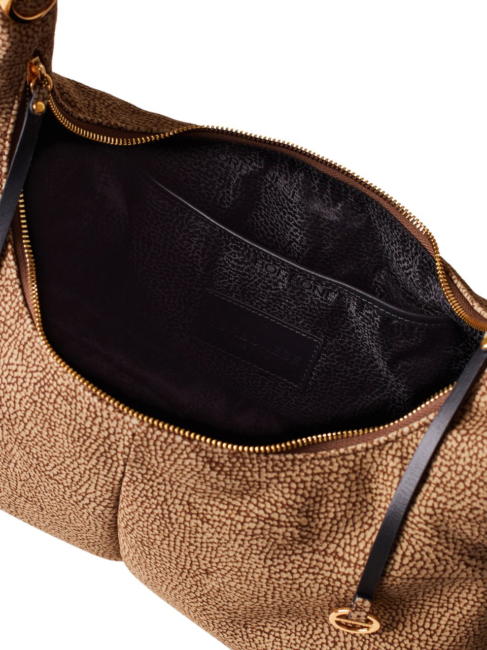Borbonese TWINNIE LARGE HOBO BAG Bruin
