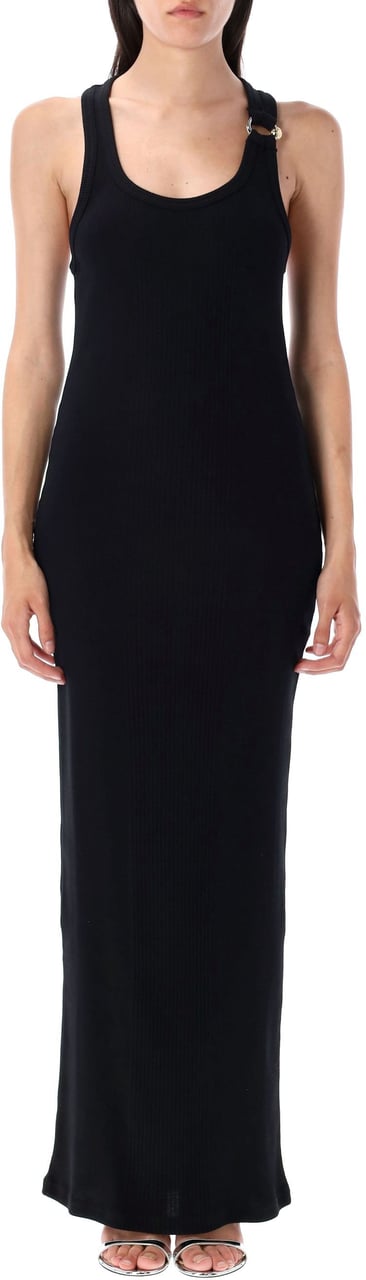 Jean Paul Gaultier Tank Dress Piercing Detail Nero Zwart