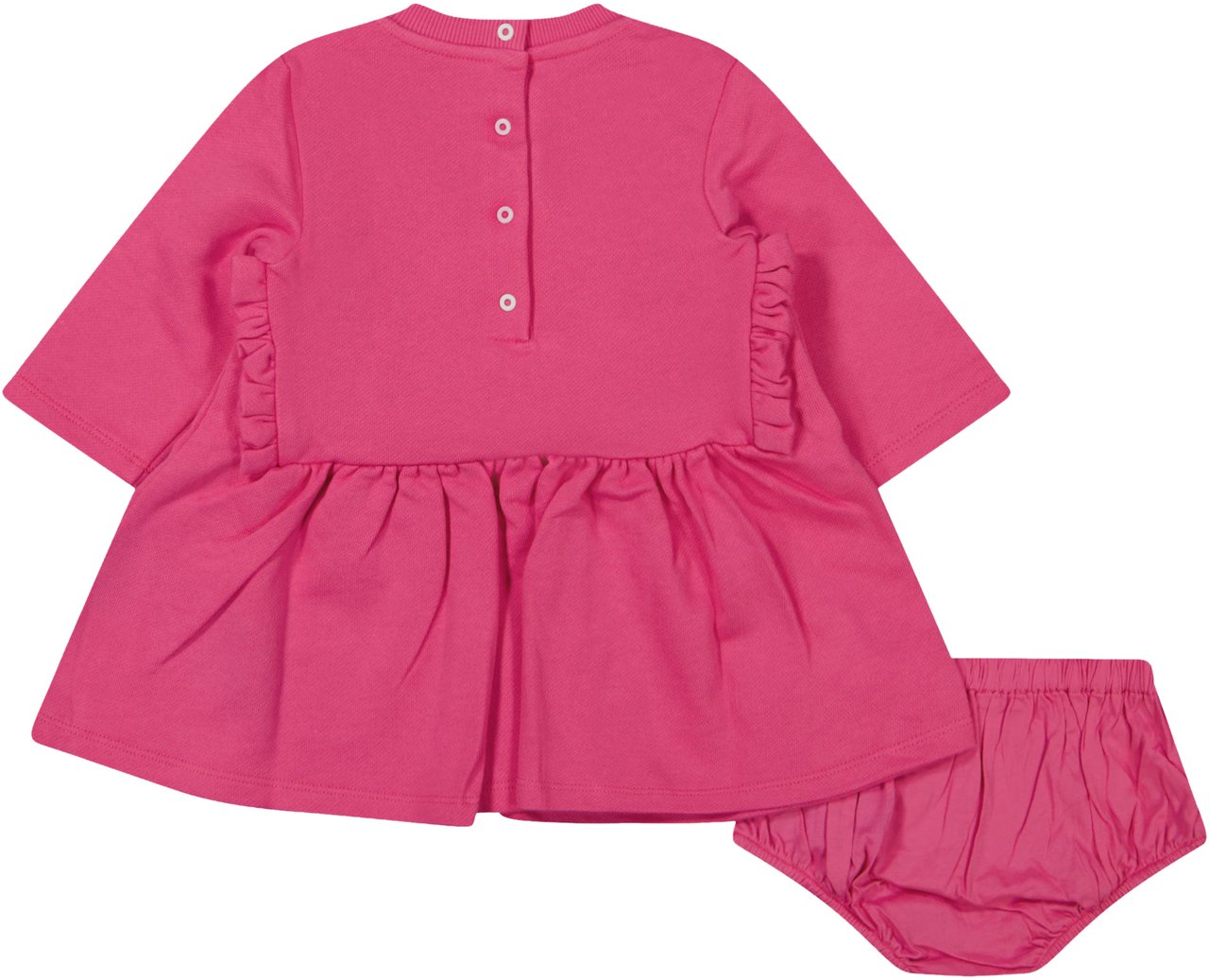 Balmain Balmain Baby Meisjes Jurk In Fuchsia Roze