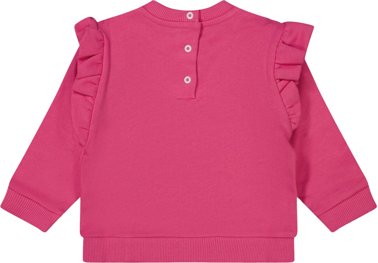 Balmain Balmain Baby Meisjes Trui In Fuchsia Roze