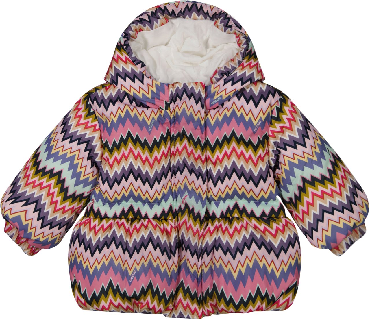 Missoni Missoni Baby Meisjes Winterjas In Fuchsia Roze