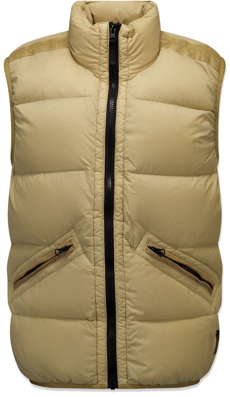 Stone Island Junior Stone Island Kinder Jongens Bodywarmer In Beige Beige
