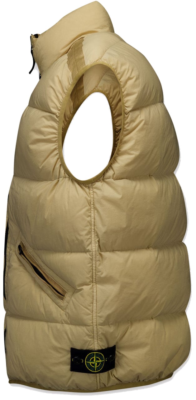 Stone Island Junior Stone Island Kinder Jongens Bodywarmer In Beige Beige