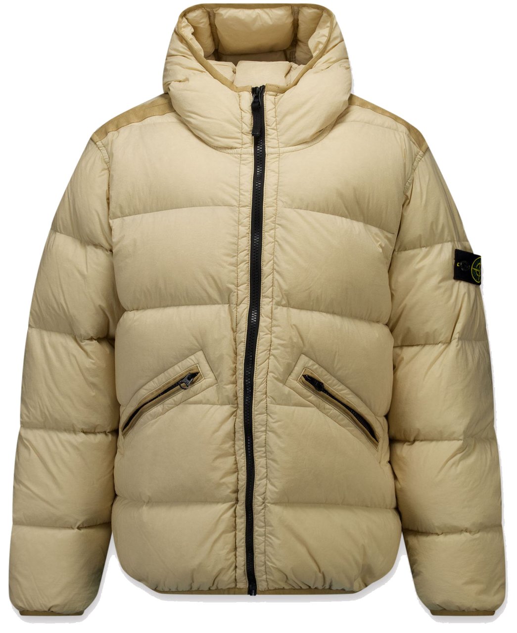 Stone Island Junior Stone Island Kinder Jongens Winterjas In Beige Beige