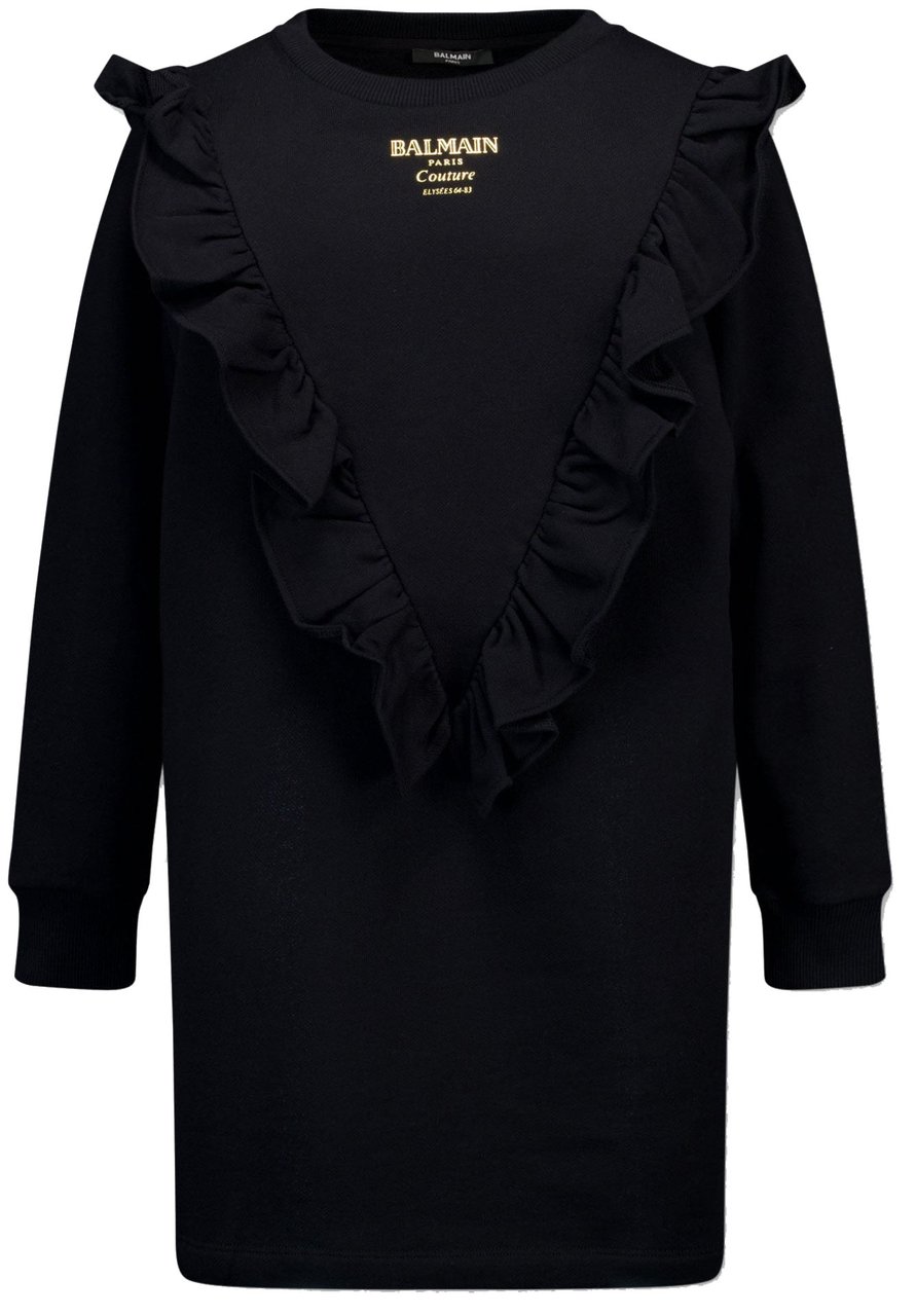 Balmain Balmain Kinder Meisjes Jurk In Zwart Zwart