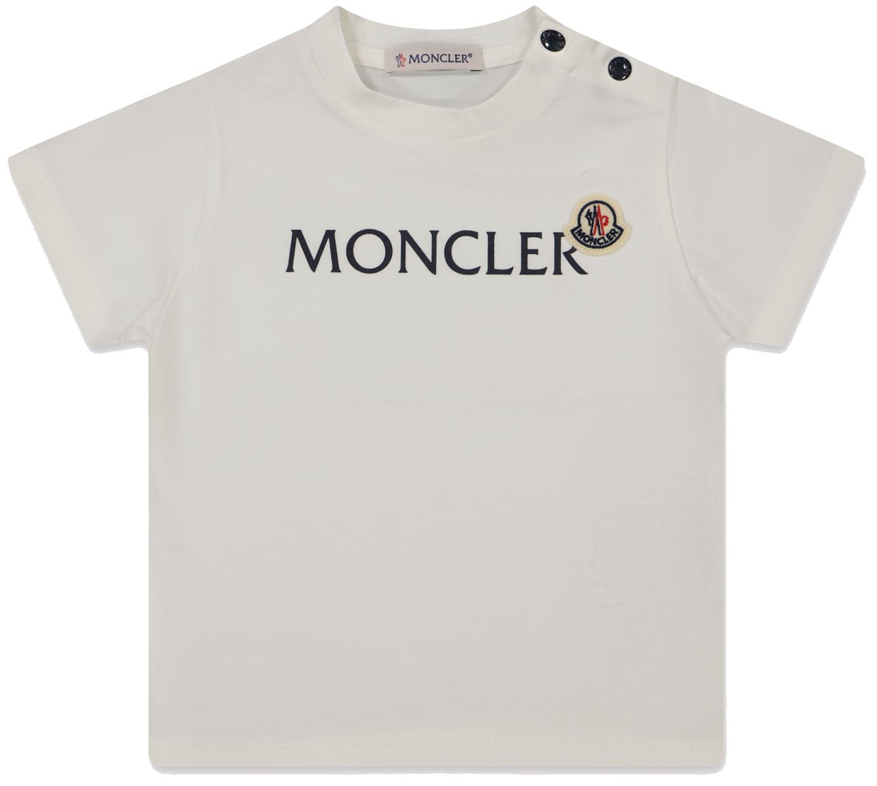 Moncler Moncler Baby Jongens T-Shirt In Wit Wit