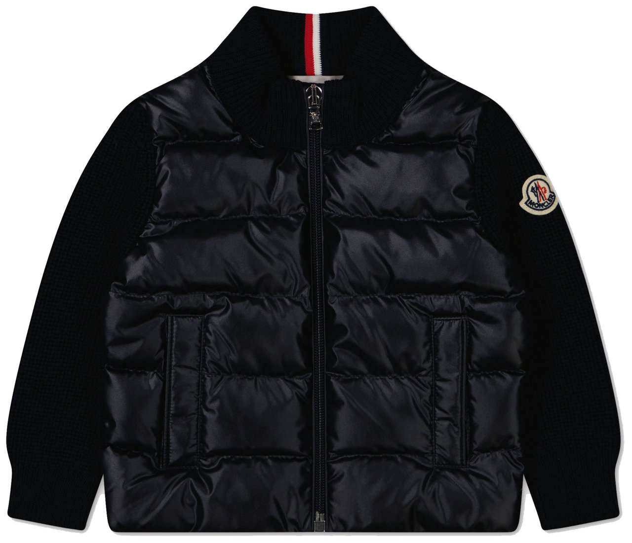 Moncler Moncler Baby Jongens Vest In Navy Blauw
