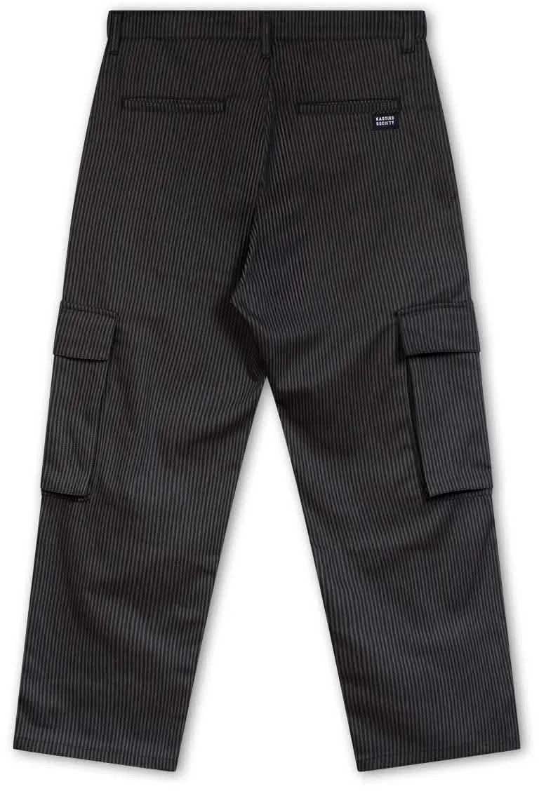 Kaotiko Kaotiko Cargobroek Gestreept Zwart Blauw