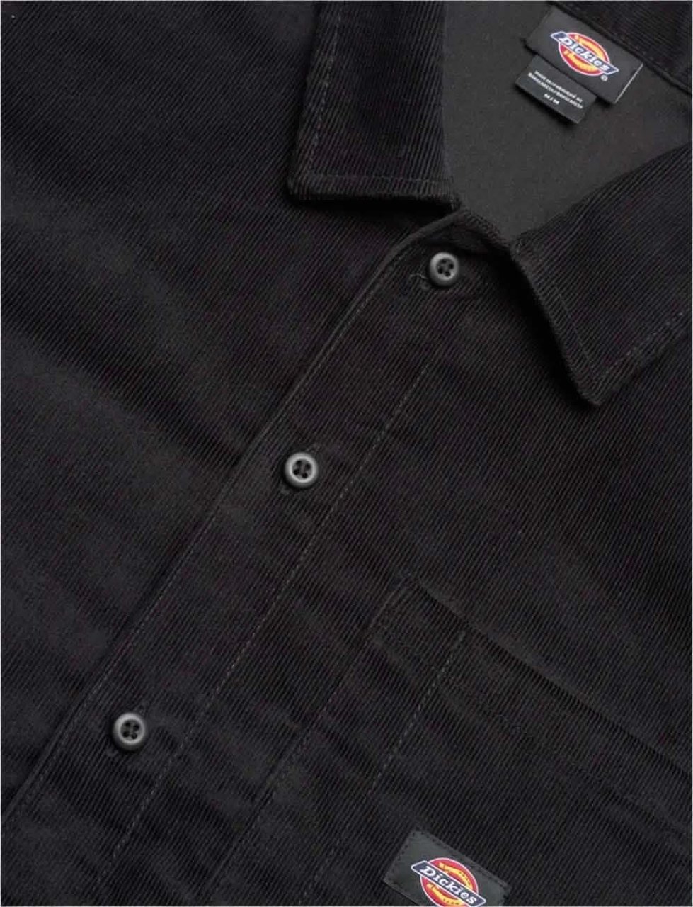 Dickies Dickies Corduroy Shirt Black Zwart
