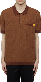 Dickies Dickies Rocky Knit Polo SS Oak Buff Divers