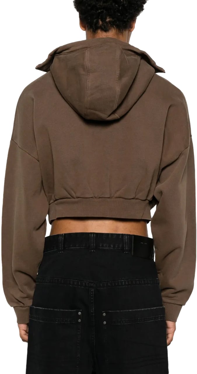 Entire Studios Cropped Full Zip Brunette Bruin