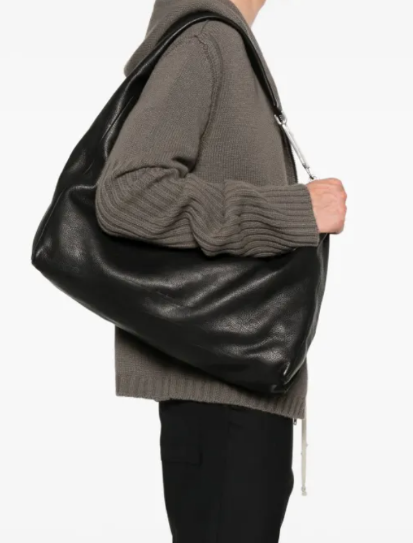 Rick Owens Cropped Gemini Bag Zwart