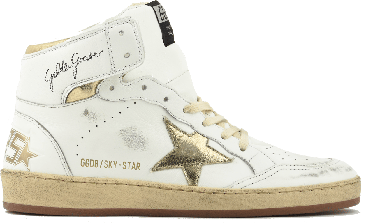 Golden Goose Skystar White Gold Wit