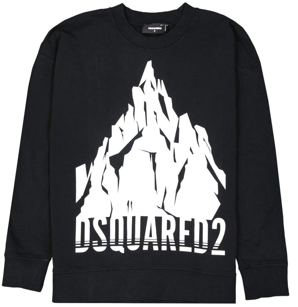 Dsquared2 Dsquared2 Cotton Logo Sweatshirt Zwart