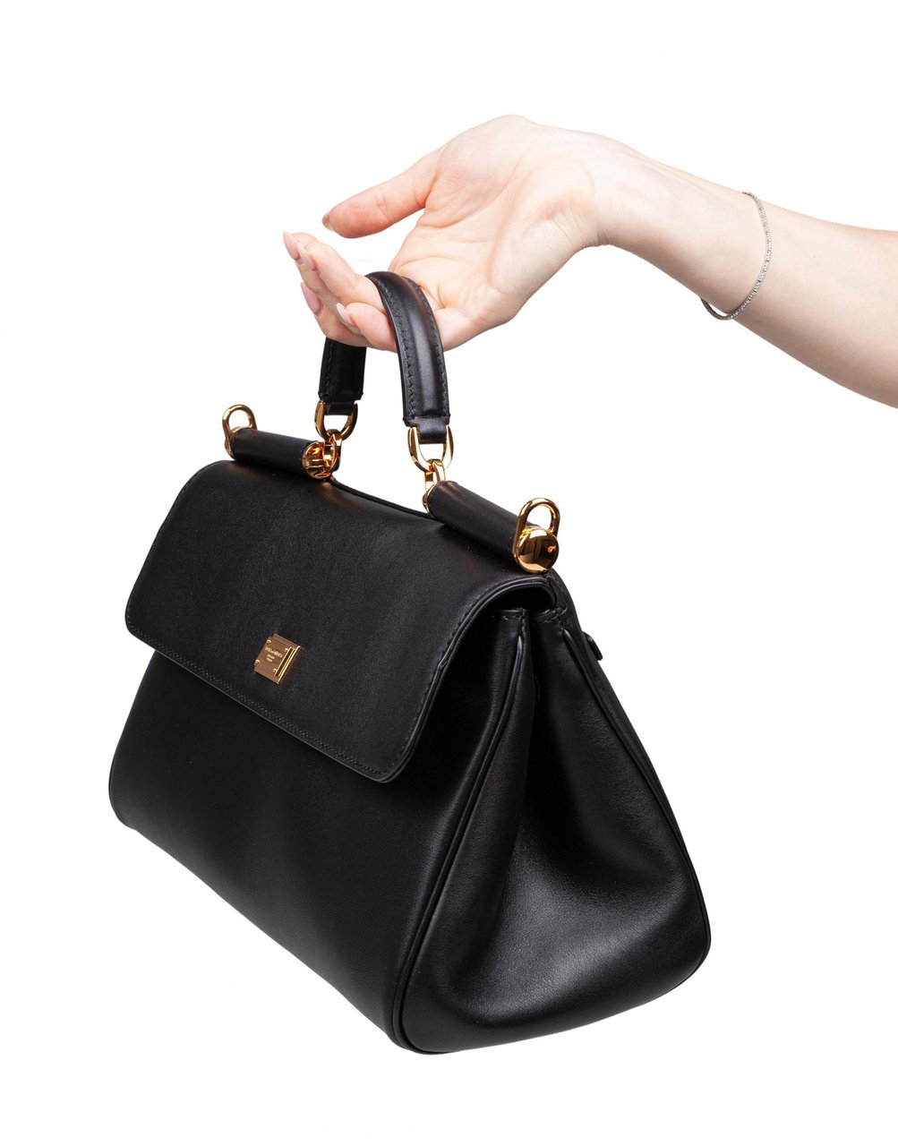 Dolce & Gabbana Dolce & gabbana vintage my sicily bag in black leather Zwart