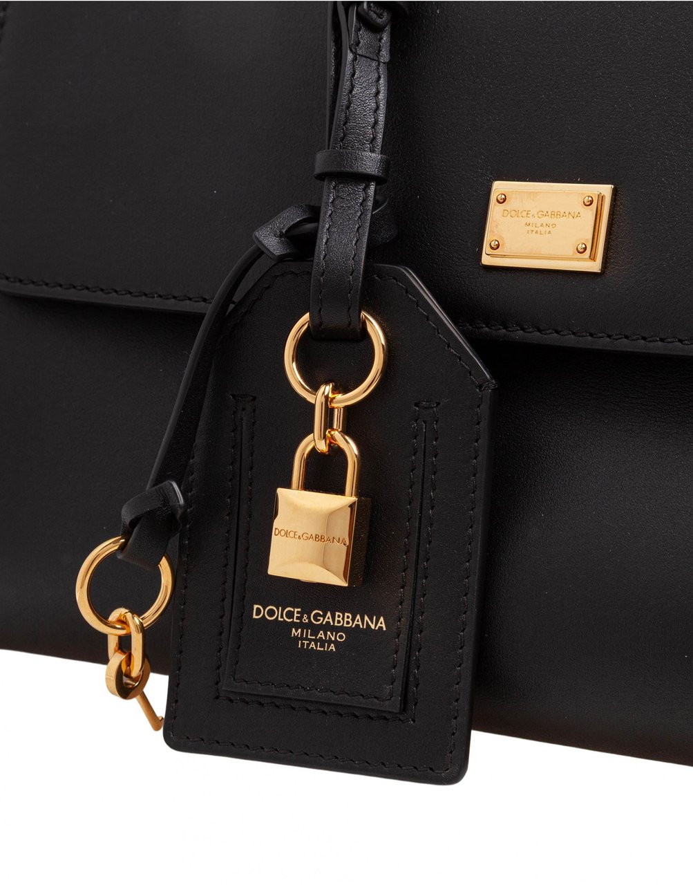 Dolce & Gabbana Dolce & gabbana vintage my sicily bag in black leather Zwart