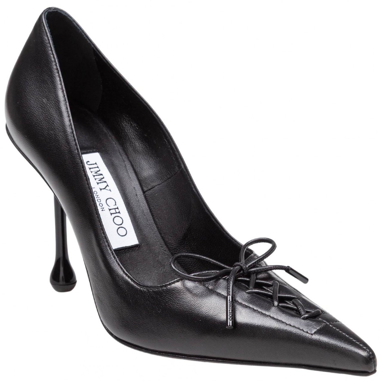 Jimmy Choo Jimmy choo scarlett 95 decollete' in nappa color black Zwart