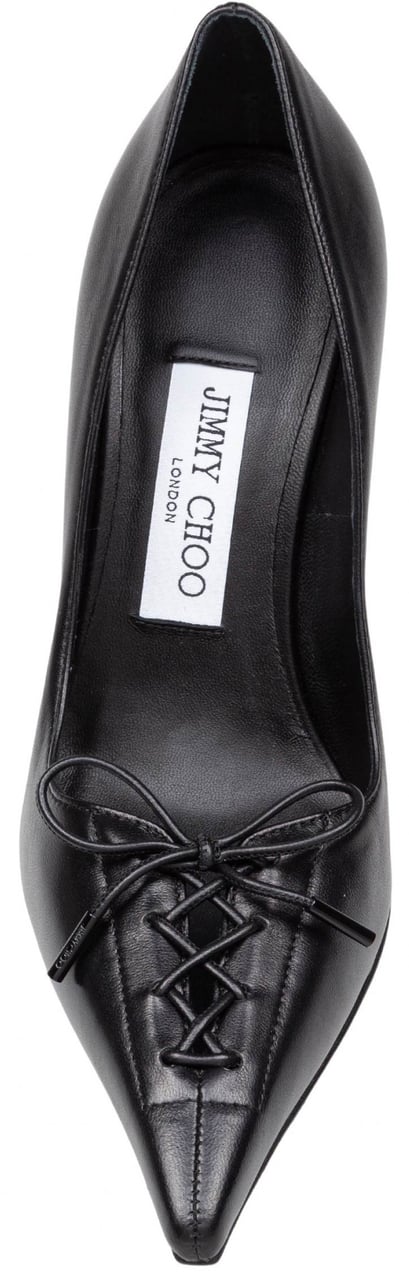 Jimmy Choo Jimmy choo scarlett 95 decollete' in nappa color black Zwart