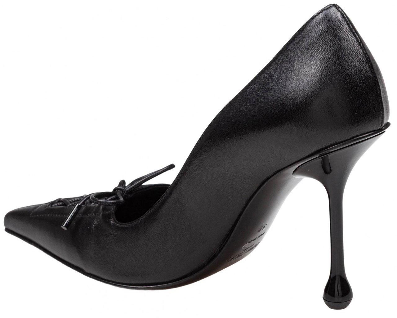 Jimmy Choo Jimmy choo scarlett 95 decollete' in nappa color black Zwart