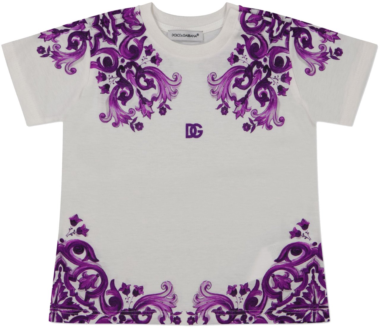 Dolce & Gabbana Dolce & Gabbana Baby Meisjes T-Shirt In Wit Wit