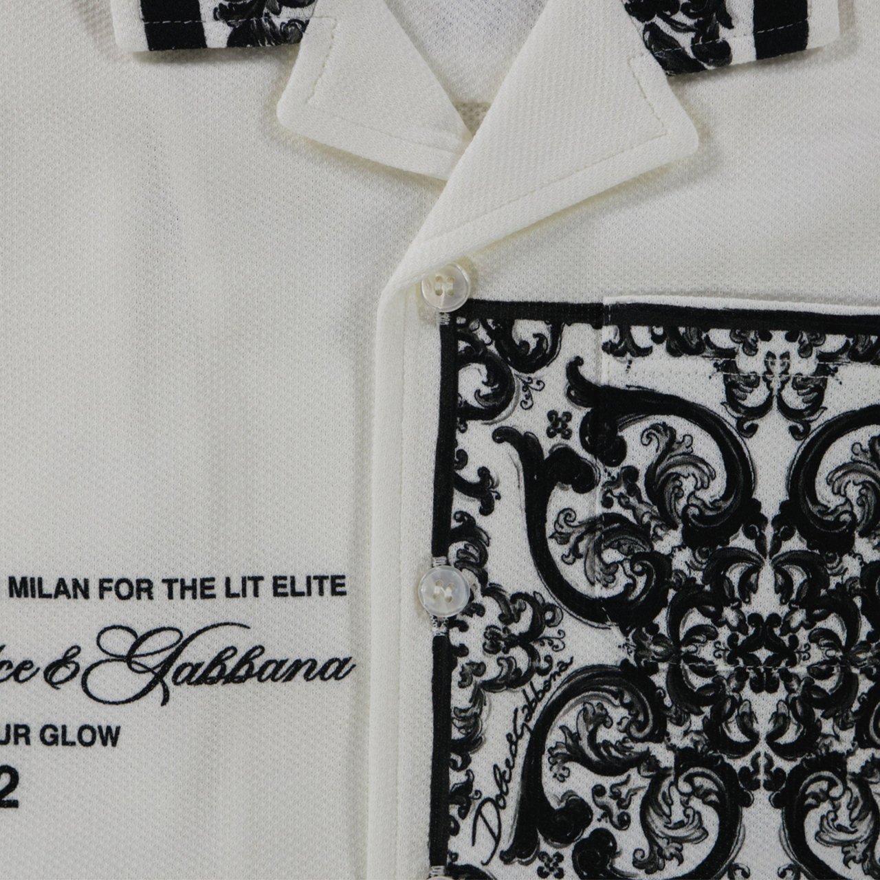 Dolce & Gabbana Dolce & Gabbana Baby Jongens Polo In Wit Wit
