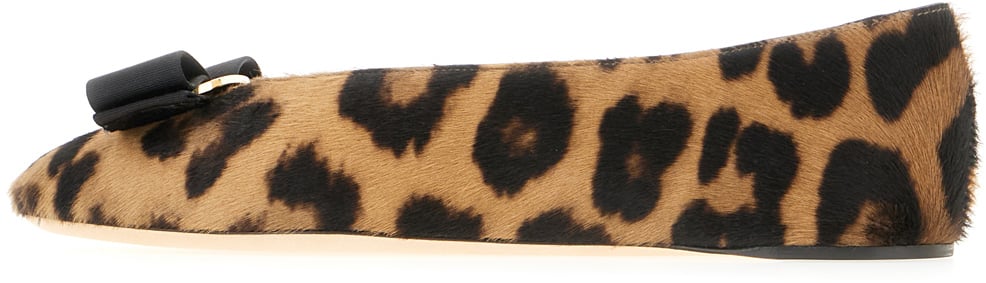 Ferragamo Ferragamo Printed calf hair Vanna P ballerinas Dierenprint